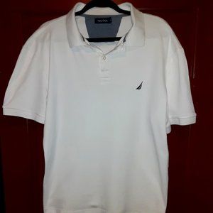Boy's White Nautica Polo shirt